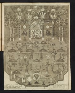 Fogos de artifício na celebração do Jubileu, 1767 de Pieter Wauters