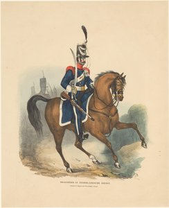Soldado a cavalo Dragão em serviço holandês de Pieter Wilhelmus van de Weijer
