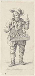 Vendedor ambulante de pentes e agulhas