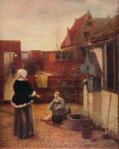 Um pátio holandês, c1658, 1911 de Pieter de Hooch