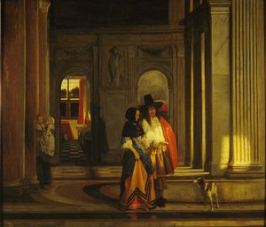 Deixando para o passeio de Pieter de Hooch