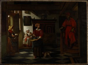 O vendedor de espargos, 1675-80 de Pieter de Hooch
