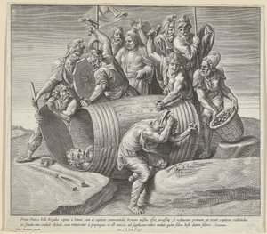 A posição de Marcus Atilius Regulus de Pieter de Jode (I)