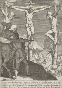 Crucificação de Cristo
Paixão de Cristo (título da série)
Passionis et resurrectionis (título da série) de Pieter de Jode (I)