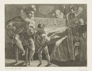 Empresa que faz música à luz de tocha, c. 1600