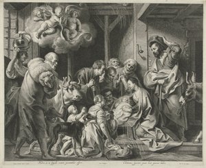 Adoração pelos pastores de Pieter de Jode (II)