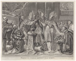 Carlos V coroado imperador pelo Papa
Entrada alegre do Cardeal-Infante em Gand, 1635 (título da série)