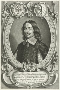Retrato de Tobias Oelhafen van Schöllenbach Celeberrimi Legati (título da série) de Pieter de Jode (II)