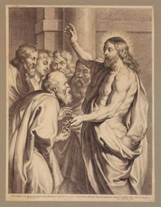 Cristo entrega as chaves a Pedro de Pieter de Jode I