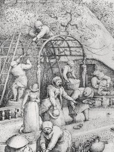 Detalhe da Primavera de Pieter Bruegel the Elder