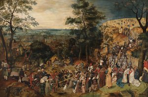 Cristo Carregando a Cruz de Pieter the Younger Brueghel