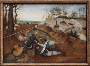 Bom pastor. Pintura de Pieter Brueghel II (1564-1638), óleo sobre madeira