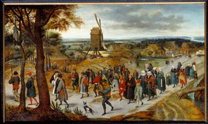 A procissão de casamento de Pieter Brueghel II o Jovem conhecido como Brueghel d