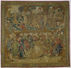 A lavagem dos pés A Paixão de Cristo (título da série) de Pieter van Edingen