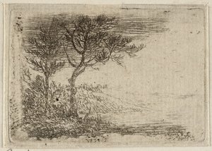 Alemão: Paisagem com duas árvores