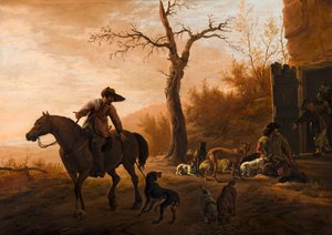 Paisagem com caçadores