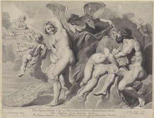 Ixion enganado por Juno e Júpiter