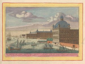 Vista do Palácio Real em Lisboa
O palácio de Dom Pedro, Rei de Portugal, em Lisboa, sentado no Tajo (título sobre o objecto)
Theatrum Hispaniae (...) (título da série) de Pieter van den Berge