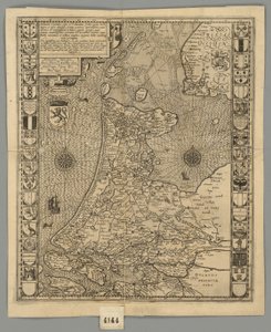 1596 Países Baixos Comitatus Kaerius de Pieter van den Keere