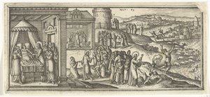 Curas de Cristo Cenas bíblicas (título da série) de Pieter van der Borcht (I)