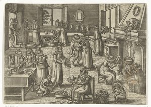 Kragenatelier
Apenspel (título da série) de Pieter van der Borcht (I)