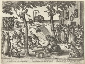 Tobbespel Apenspel (título da série) de Pieter van der Borcht (I)