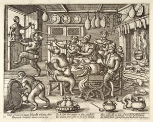 A cozinha gorda, bar. C. 1585