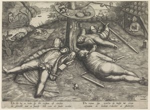 preguiça de Pieter van der Heyden (attributed to)
