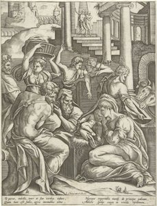 Adoração pelos pastores de Pieter van der Heyden