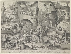 Inveja
Invidia (título sobre o objecto)
Os sete pecados mortais (título da série) de Pieter van der Heyden