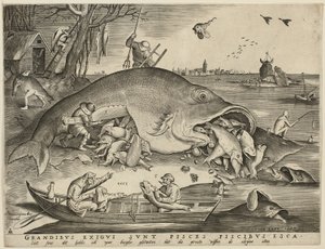 Peixe grande come peixe pequeno de Pieter van der Heyden