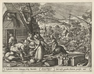 Outono
Outono (título sobre o objecto)
As quatro estações (título da série) de Pieter van der Heyden