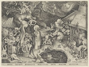 Tiago o Grande encontra o mágico Hermógenes
História do mágico Hermogenes (título da série) de Pieter van der Heyden