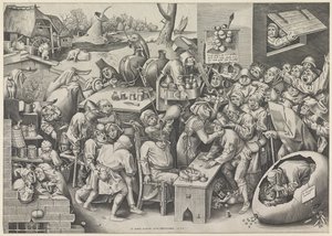 Keisnijder ou a bruxa de Mallegem de Pieter van der Heyden