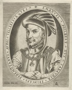 Retrato de Emanuel Philibert, Duque de Sabóia
Retratos de réguas (título da série) de Pieter van der Heyden