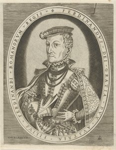 Retrato de Ferdinand II do Tirol
Retratos de réguas (título da série) de Pieter van der Heyden