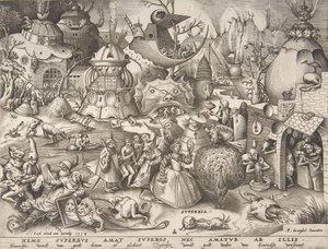 Orgulho Superbia, da série Os Sete Pecados Capitais, 1558.