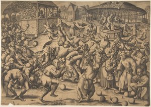 O Festival dos Loucos, depois de 1570. de Pieter van der Heyden