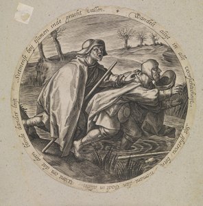 O cego guiando o cego de Pieter van der Heyden