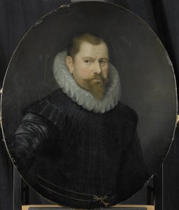 Retrato de Cornelis Matelieff the Younger, Director da Câmara de Roterdão da Companhia Holandesa das Índias Orientais, eleito 1602 de Pieter van der Werff