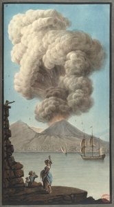 Erupção matinal do Monte Vesúvio, de "Campi Phlegraei". Observações sobre os Vulcões das Duas Sicílias