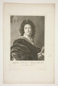 Retrato de Hyacinthe Rigaud de Pietro Antonio Pazzi