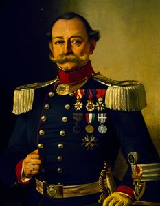 Retrato do Coronel italiano (óleo sobre tela) de Pietro Baldini