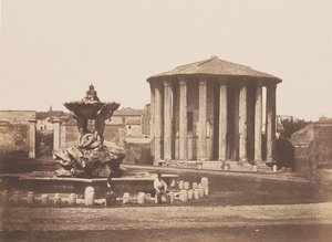 Templo de Vesta, década de 1850. de Pietro Dovizielli