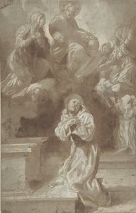 Cristo e a Virgem Aparecendo a São Francisco, 1562-1602.
