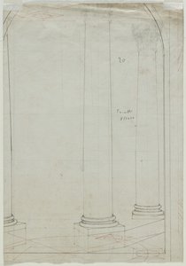 Desenho Arquitetônico de Colunas (verso)