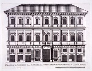 Palazzo Grazioli, Piazza San Marco, Roma, de &39;Palazzi di Roma&39;, parte II, publicado em 1670