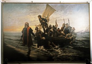 Desembarque de Colombo na América. 1492.