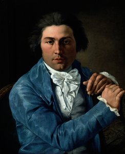 Retrato do arquiteto Giuseppe Valadier, c. 1795. de Pietro Labruzzi