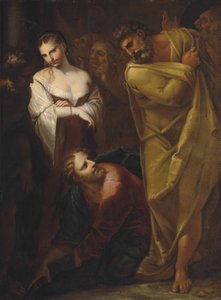 Cristo e a mulher apanhada em adultério de Pietro Liberi